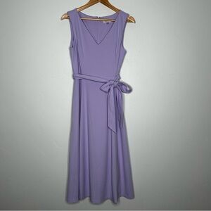 Calvin Klein Lavender Sleeveless Midi Dress Size 10 Office Wedding Guest Easter